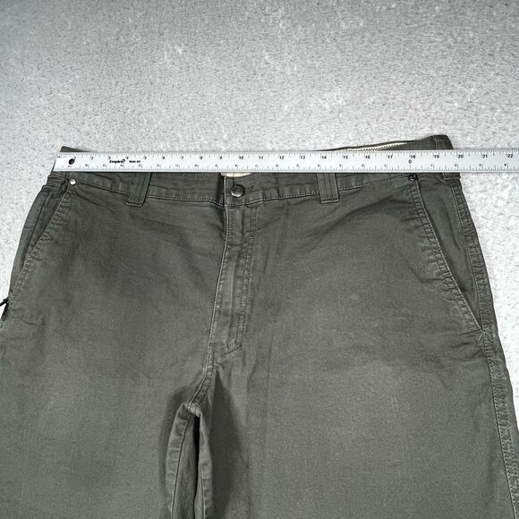 Columbia Shorts Mens Size 40 Green Flat Front Zipper Pockets Inseam 9 in - Picture 6 of 12